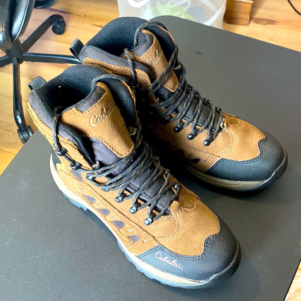 Cabelas  Snow Runner Winter Boots Mens 10 D Brown Dry Plus Thinsulate Waterproof